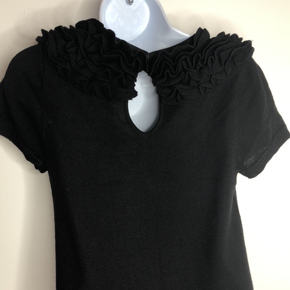 Susana Monaco Womens Black Extra Fine Merino Wool Sweater Dress - Picture 5 of 12